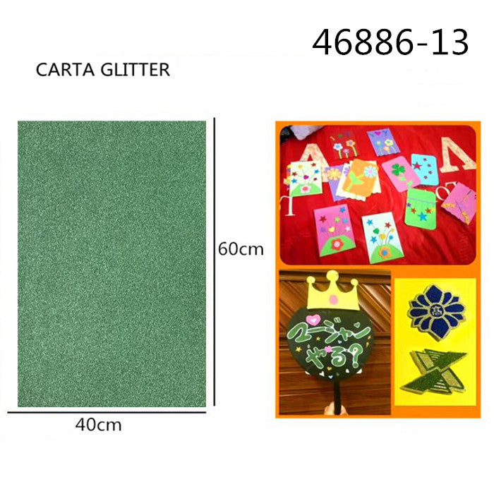 XFR46886 FOGLIO GLITTER 250GR.40X60CM ËÉ°ØÂÌ