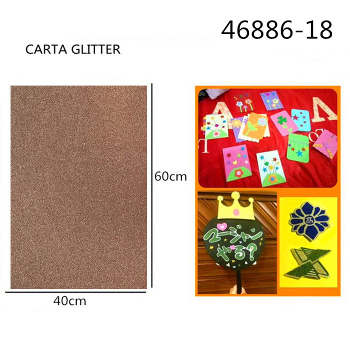 XFR46886 FOGLIO GLITTER 250GR.40X60CM ÌÒºìÉ«
