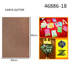 XFR46886 FOGLIO GLITTER 250GR.40X60CM ÌÒºìÉ«