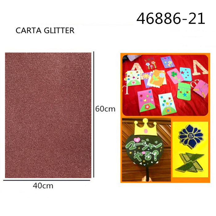XFR46886 FOGLIO GLITTER 250GR.40X60CM Æ·ºìÉ«