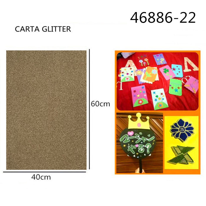 XFR46886 FOGLIO GLITTER 250GR.40X60CM ×ØÉ«