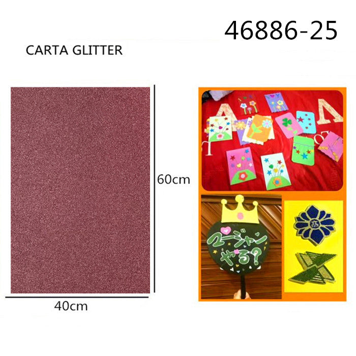 XFR46886 FOGLIO GLITTER 250GR.40X60CM º£ÌÄÉ«