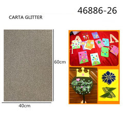 XFR46886 FOGLIO GLITTER 250GR.40X60CM ×Ø»ÆÉ«