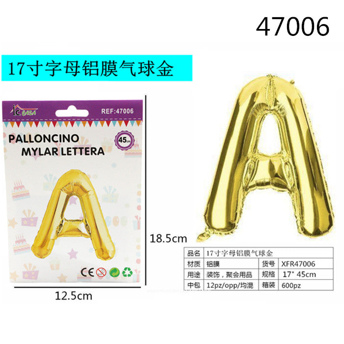 XFR47006 PALLONCINO MYLAR ORO