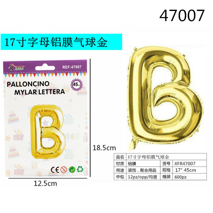 XFR47007 PALLONCINO MYLAR ORO