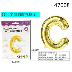 XFR47008 PALLONCINO MYLAR ORO