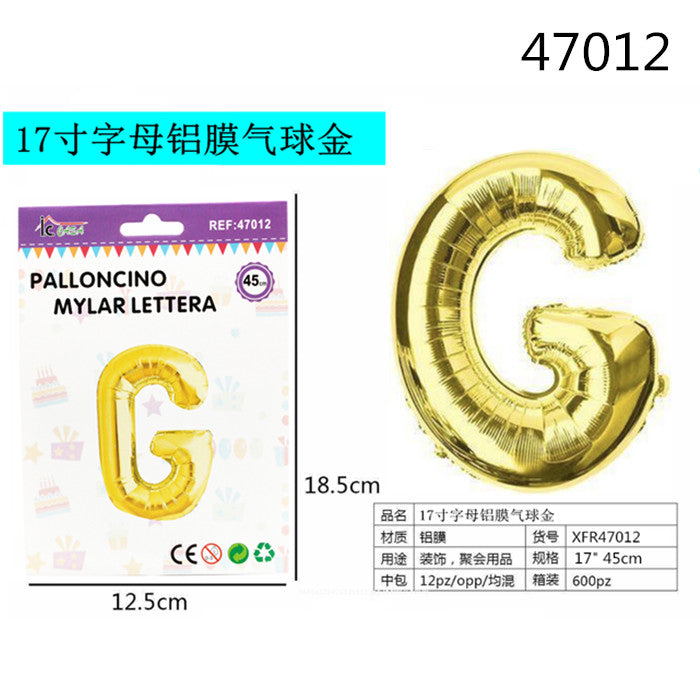XFR47012 PALLONCINO MYLAR ORO