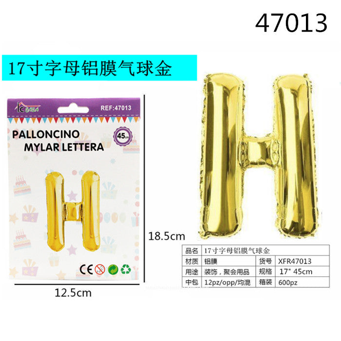 XFR47013 PALLONCINO MYLAR ORO