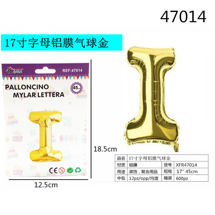 XFR47014 PALLONCINO MYLAR ORO