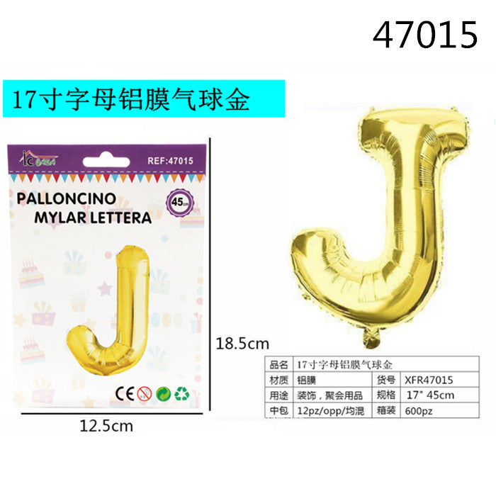 XFR47015 PALLONCINO MYLAR ORO
