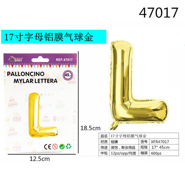 XFR47017 PALLONCINO MYLAR ORO