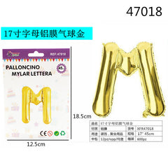 XFR47018 PALLONCINO MYLAR ORO