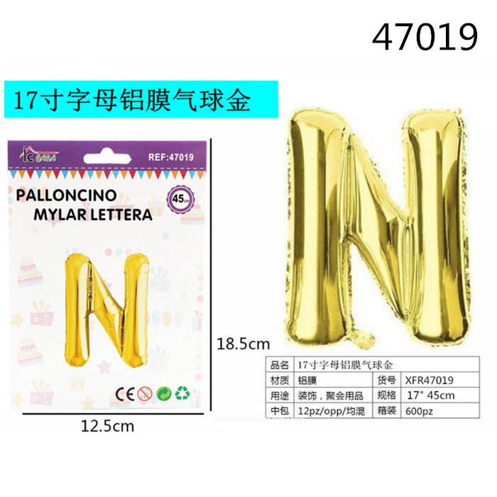 XFR47019 PALLONCINO MYLAR ORO