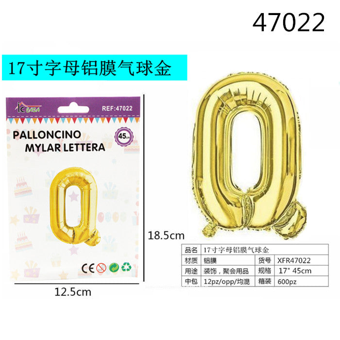 XFR47022 PALLONCINO MYLAR ORO
