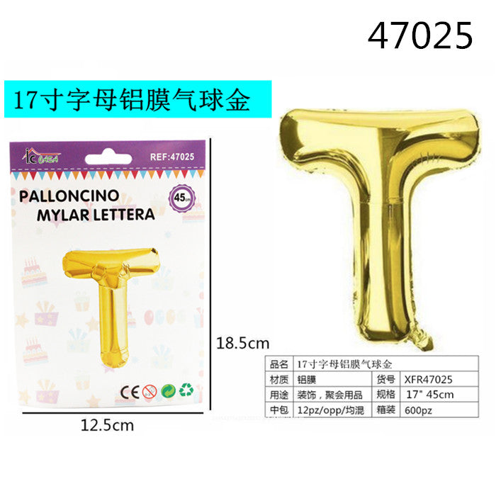 XFR47025 PALLONCINO MYLAR ORO