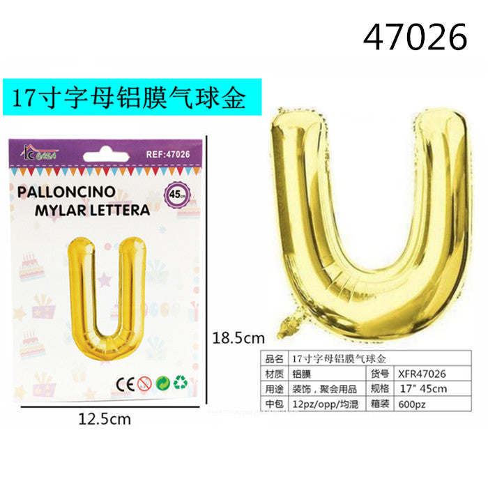 XFR47026 PALLONCINO MYLAR ORO