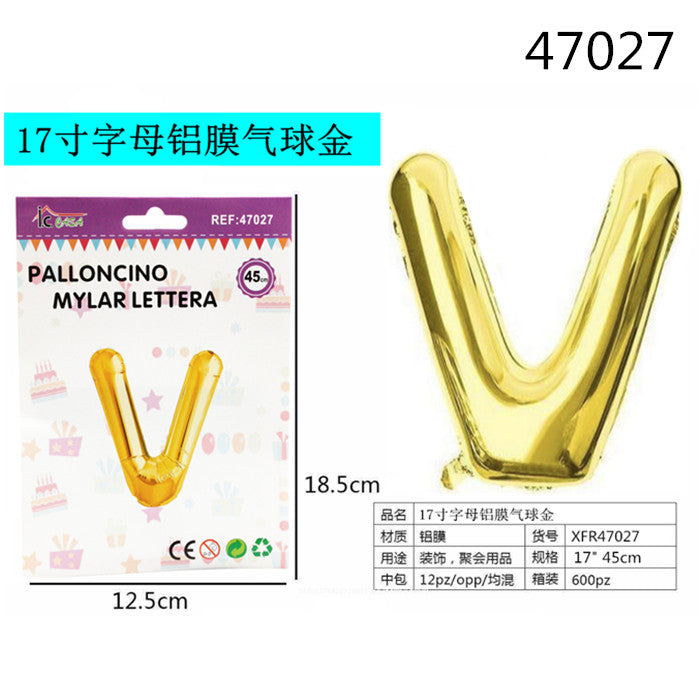 XFR47027 PALLONCINO MYLAR ORO