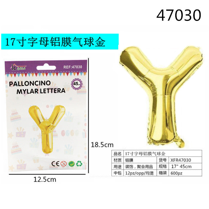 XFR47030 PALLONCINO MYLAR ORO