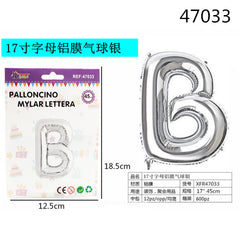 XFR47033 PALLONCINO MYLAR ARGENTO -B