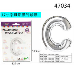 XFR47034 PALLONCINO MYLAR ARGENTO -C