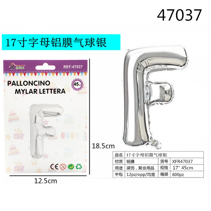XFR47037 PALLONCINO MYLAR ARGENTO -F