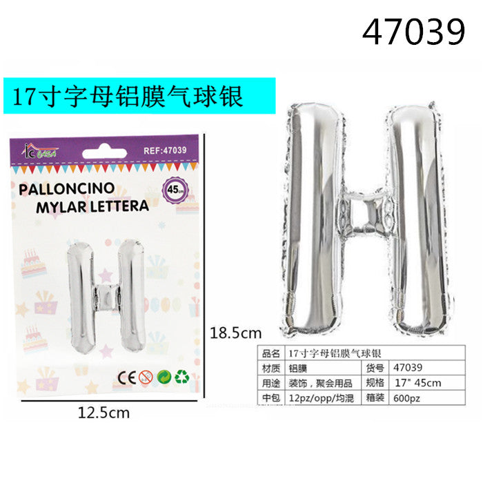 XFR47039 PALLONCINO MYLAR ARGENTO