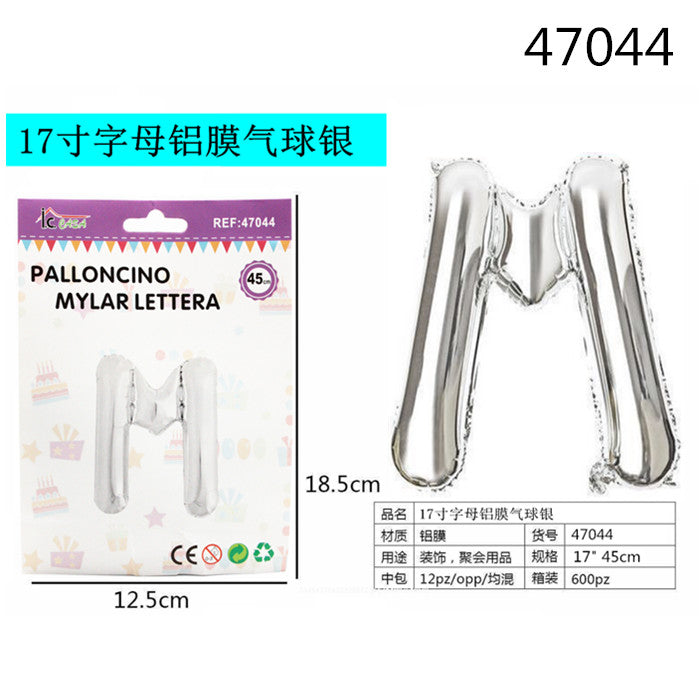XFR47044 PALLONCINO MYLAR ARGENTO