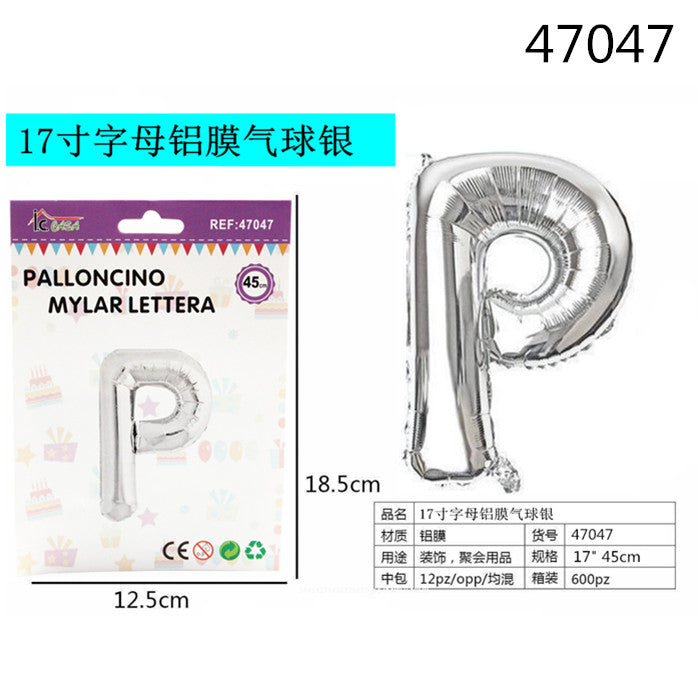 XFR47047 PALLONCINO MYLAR ARGENTO