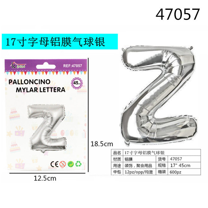 XFR47057 PALLONCINO MYLAR ARGENTO