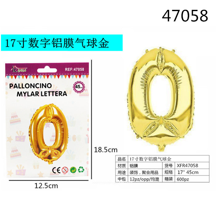 XFR47058 PALLONCINO MYLAR ORO