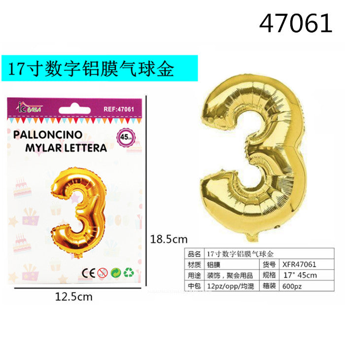 XFR47061 PALLONCINO MYLAR ORO