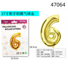 XFR47064 PALLONCINO MYLAR ORO
