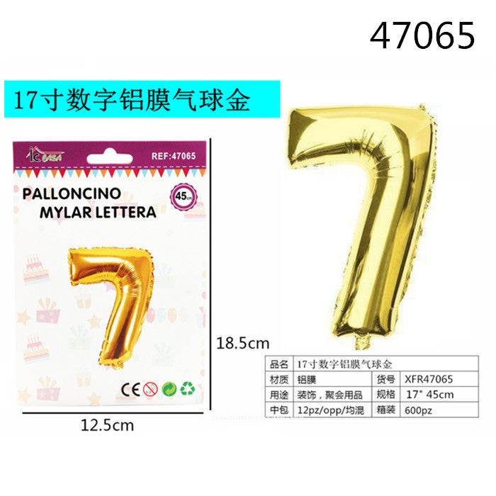 XFR47065 PALLONCINO MYLAR ORO