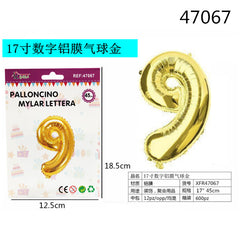 XFR47067 PALLONCINO MYLAR ORO