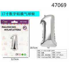 XFR47069 PALLONCINO MYLAR ARGENTO