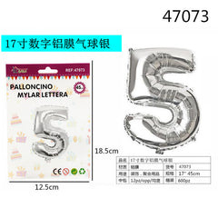 XFR47073 PALLONCINO MYLAR ARGENTO