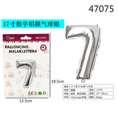 XFR47075 PALLONCINO MYLAR ARGENTO