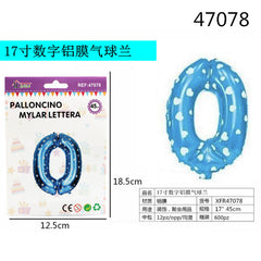 XFR47078 PALLONCINO MYLAR AZZURRO