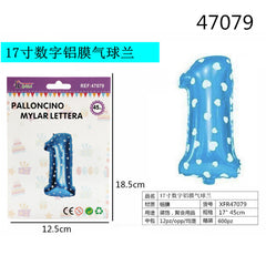 XFR47079 PALLONCINO MYLAR AZZURRO