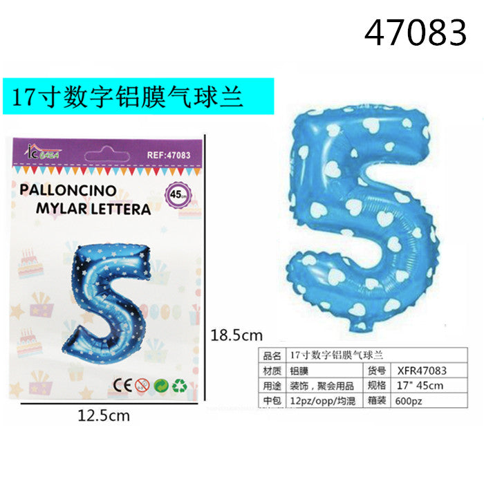 XFR47083 PALLONCINO MYLAR AZZURRO