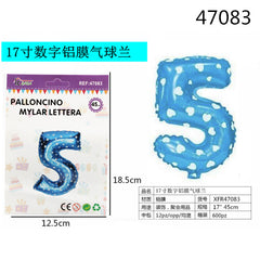 XFR47083 PALLONCINO MYLAR AZZURRO