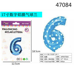 XFR47084 PALLONCINO MYLAR AZZURRO