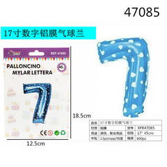 XFR47085 PALLONCINO MYLAR AZZURRO