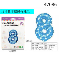 XFR47086 PALLONCINO MYLAR AZZURRO