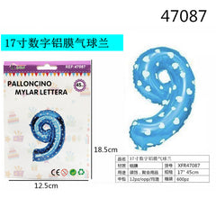 XFR47087 PALLONCINO MYLAR AZZURRO