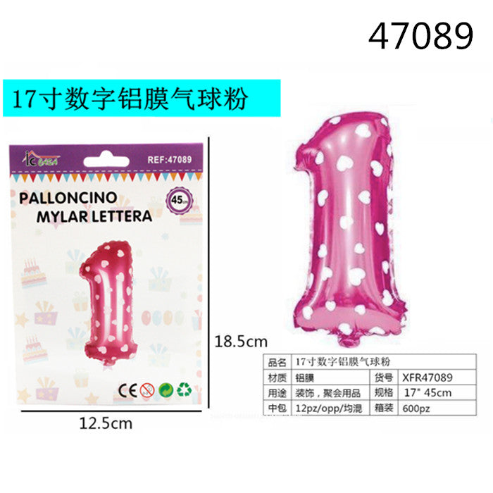 XFR47089 PALLONCINO MYLAR ROSA