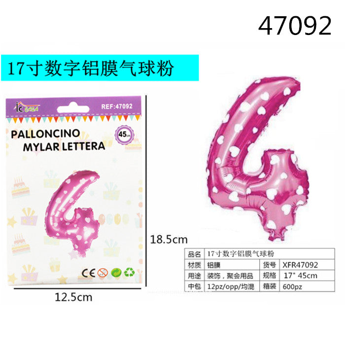 XFR47092 PALLONCINO MYLAR ROSA