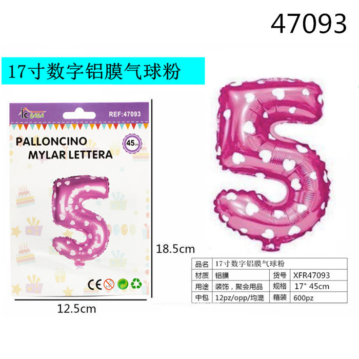 XFR47093 PALLONCINO MYLAR ROSA