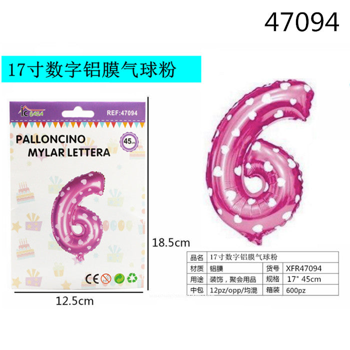 XFR47094 PALLONCINO MYLAR ROSA
