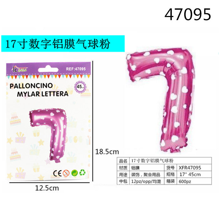 XFR47095 PALLONCINO MYLAR ROSA